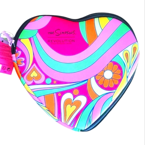 New The Simpson Revolution Cosmetic Heart Makeup Handbag Purse - Picture 1 of 4